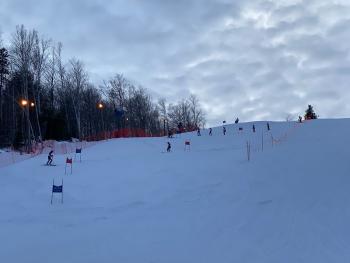 Members of the Camden Hills alpine ski team. (Courtesy Mike Smith)