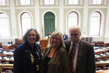 Rep. Nicole Grohoski, D-Ellsworth, Rep. Vicki Doudera, D-Camden, John Reny, Kathleen Reny, Rep. Mick Devin, D-Newcastle