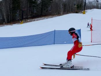 Camden Hills alpine skier Caellen Roberts. (Courtesy Mike Smith)