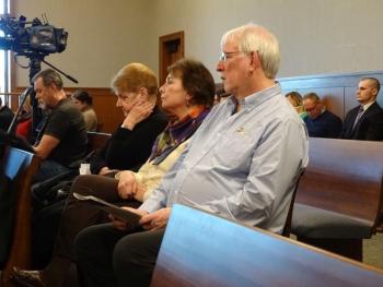 Members of Sharon’s family came to offer their support at the Feb. 21, sentencing. (photo by Erica Thoms)