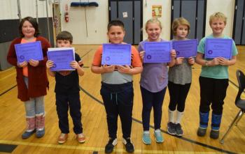 Trekkers Big Trek/Little Trek Participants: Amelia Fetchen, Liam Orne, Dylan Pedreira, Ava Chamberlin, Amelia Sukeforth, Eli Haynes. (Photo courtesy Thomaston Grammar School)
