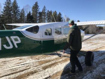 The plane that transported the Friday, Feb. 21 bird. (Photo courtesy Knox County Sheriff’s Office)