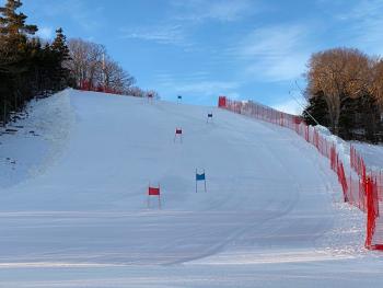 A scene from the Camden Snow Bowl meet Feb. 1. (Courtesy Mike Smith)