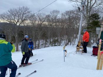 A scene from the Camden Snow Bowl meet Feb. 1. (Courtesy Mike Smith)