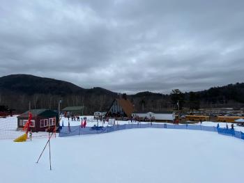 A scene from the Camden Snow Bowl meet Feb. 1. (Courtesy Mike Smith)