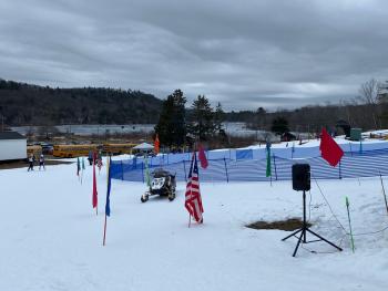 A scene from the Camden Snow Bowl meet Feb. 1. (Courtesy Mike Smith)