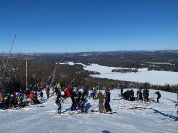 The scene of the alpine skiing state championships. (Courtesy Mike Smith)