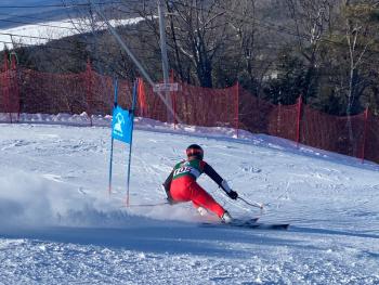 Camden Hills alpine skier Caellen Roberts. (Courtesy Mike Smith)