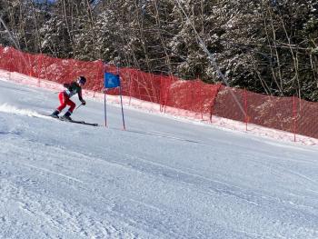 Camden Hills alpine skier Lizzie Larsen-Leavins. (Courtesy Mike Smith)