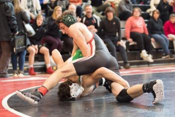A scene from the Class A state wrestling championships. (Courtesy Sean Carnell)