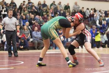 A scene from the girls wrestling state championships Feb. 19. (Courtesy Sean Carnell)