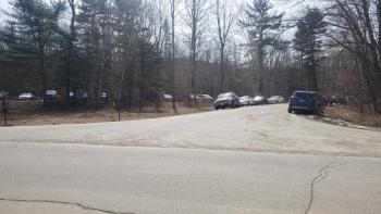 Bald Rock in Lincolnvile with the parking lot filled and cars everywhere on March 28. Photo courtesy Nathaniel Bernier via Facebook