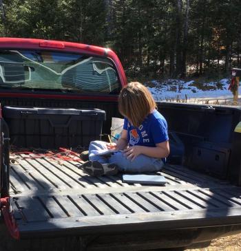 andy in truck