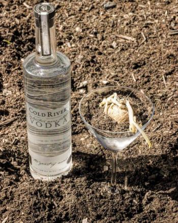 Clink to the Maine farmers with your next martini. Photo courtesy Cold River Vodka.
