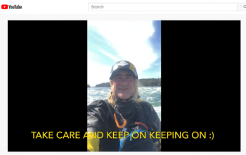 A screenshot from a video uploaded by Camden Hills Regional High School teacher Chris Audet.