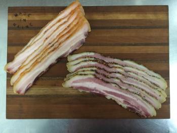 Honey Sriracha and Everything Spice bacon. Photo courtesy Farmers’ Gate Market.