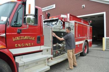 Firefighter Pete Rollins