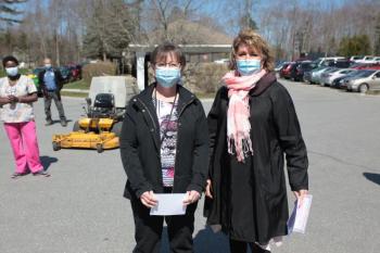 Noreen Clark, activities director, left, with regional chief operating officer, Cindy Wade, RN. (Photo courtesy Quarry Hill)