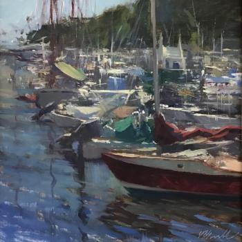 Loose Cannon by Roberta Goschke. Oil on linen. (Photo courtesy Camden Falls Gallery)
