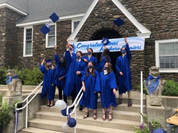 From left: Mariah Richards, Ava Schlottman, Jasper Louden, Patrick Kehoe, Finnian O'Malia, Rylee Sienkiewicz, Olivia Kelly, Abi Martin, and CJ Abott.