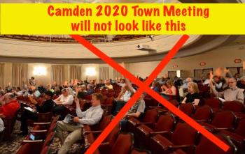 The 2019 Camden Town Meeting, like most Camden Town Meetings, was held in June, at the Camden Opera House, where engaged citizens took the opportunity to question town officials on proposed expenditures and debated points of municipal business. This year, the annual traditional takes on new dimensions as the public copes during a pandemic.