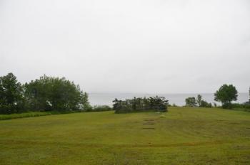 The 4.34 acres spread over former farm meadow land from Route 1 to the cobblestoned shoreline. (Photo by Lynda Clancy)