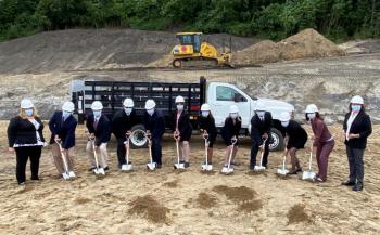 Groundbreaking for Portland Community Based Outpatient Clinic (CBOC), July 17, 2020. (Photo courtesy VA Maine)
