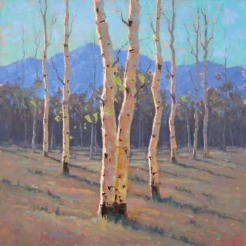 Northwoods Spring, Charles Fenner Ball, Oil On Canvas. (Photo courtesy Camden Falls Gallery)