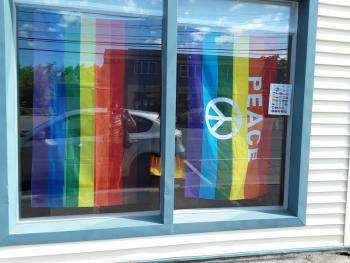 OUT Maine Pride Flags. (Photo courtesy OUT Maine)