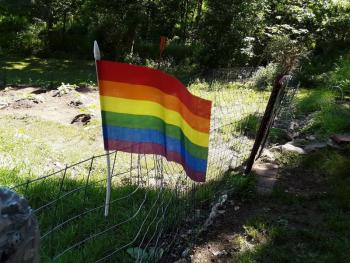 West Meadow Garden flag. (Photo courtesy OUT Maine)