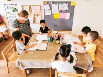 A scene at Carolyn Remley’s school. Courtesy photo