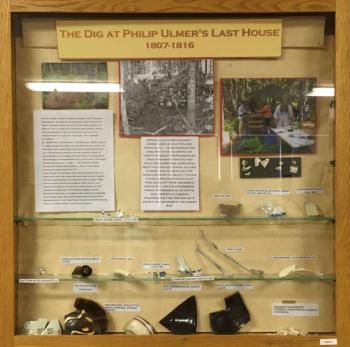 Ceramic shards found at 2015 archaeological dig at the cellar hole of Phillip Ulmer’s last house on the Whitney Road. ulmer dig