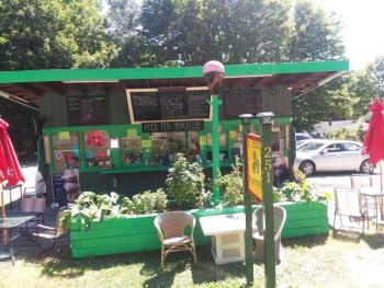 The colorful take out shack, Deirdre’s just outside Camden Hills State Park. Photo by Kay Stephens