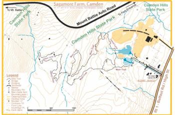 In 2017, the Camden Conservation Commission proposed that Camden designate a wooded area of the 77-acre, town-owned Sagamore Farm as a town park.