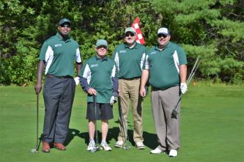 Tournament Major Sponsors KSW Credit Union team. (Courtesy Belfast Area Chamber of Commerce)
