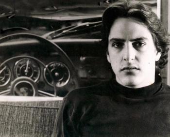 Kris Marsala and Open Road painting. Photo: Eric Green