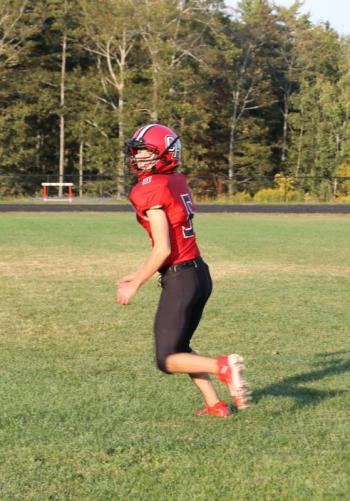 Senior running back and cornerback Landen Donato-Stearns. (Courtesy Sally Russillo)