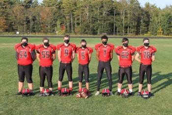 Senior Windjammers, from left: Jordan Durkee, Dyllin Anderson, Will Thorn, Landen Donato-Stearns, Ben Craft, Kyle Hicks and Ethan Cleveland. (Courtesy Sally Russillo)