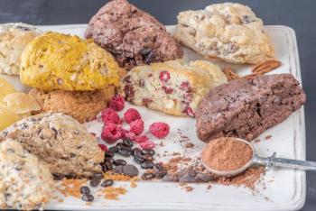 A few freshly made scones from The Scone Goddess. (Courtesy Veronica Stubbs)