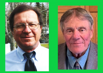 Maine State House District 91 candidates Jeffrey Evangelos, left, and Lowell Wallace. 