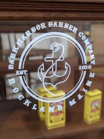 The Dark Harbor Barber Company logo. (Courtesy photo)