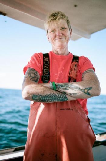 Captain Beba Rosen of the F/V Gimmie a Hulla. (Courtesy Hannah McGowan Photography)