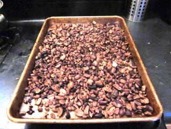 The dehydrated, leached acorns. Photo by Kay Stephens
