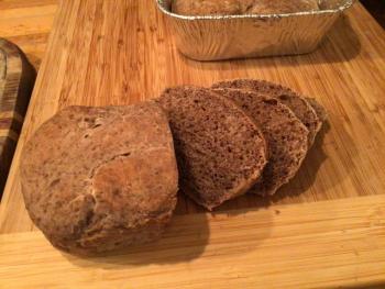 A mini loaf warm out of the over. Photo by Kay Stephens