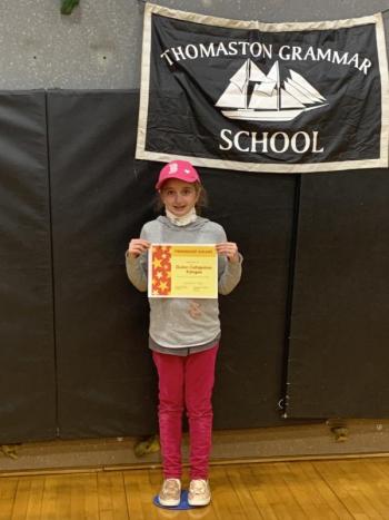 Quinn Catapano-Kangas, grade 2. (Photo courtesy Thomaston Grammar School)