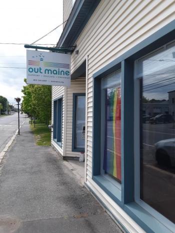OUT Maine’s office on Park Street in Rockland. (Photo by OUT Maine)