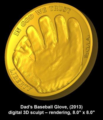 The proposed coin design Gary Cooper designed for the Baseball Hall of Fame. (Courtesy photo)