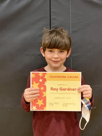 Ray Gardner, grade 2. (Photo courtesy Thomaston Grammar School)