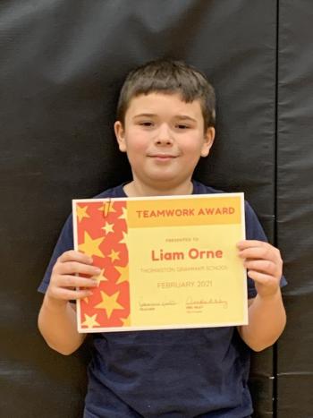 Liam Orne, grade 4. (Photo courtesy Thomaston Grammar School)
