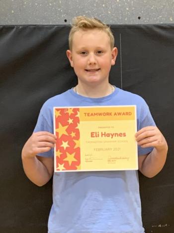 Eli Haynes, grade 5. (Photo courtesy Thomaston Grammar School)